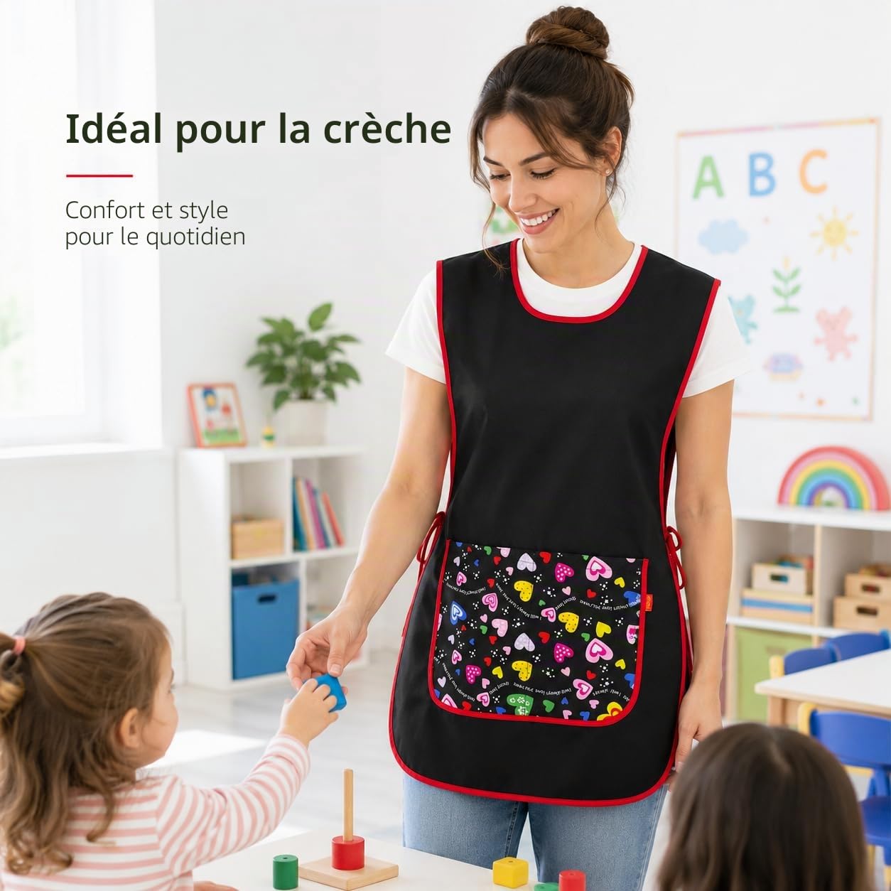 Etrexonline Tablier universel avec poches pour barbecue, cuisine, nettoyage, hôtellerie, fruits et travail - Uniforme de travail confortable et efficace