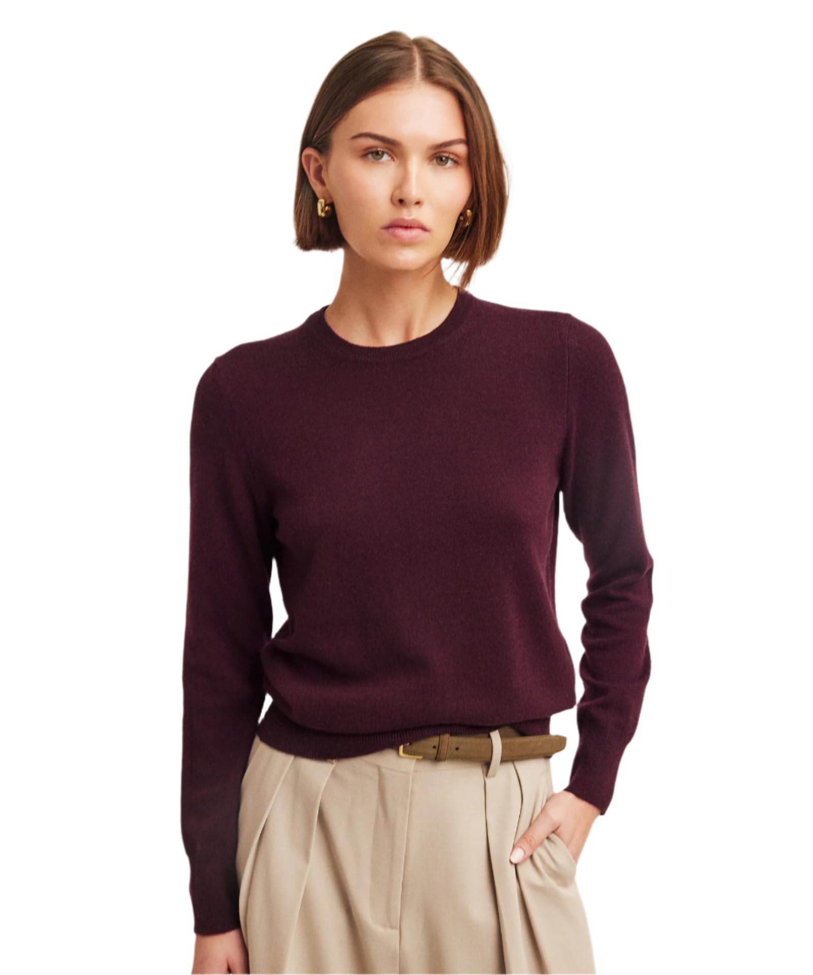 NAADAM Womens The Original Cashmere Crewneck Sweater