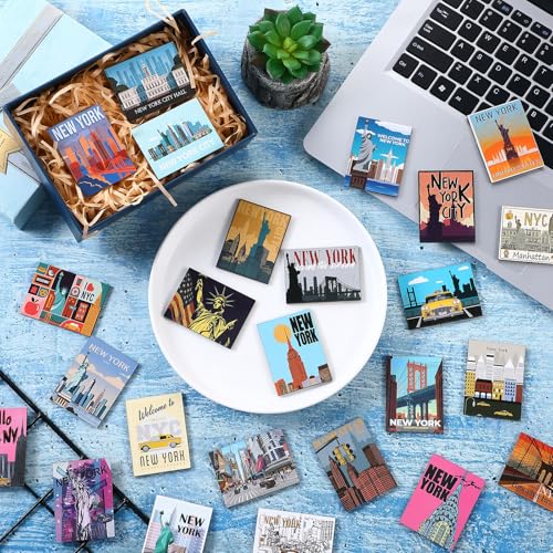 36 Imánes Decorativos Nueva York para Refrigerador Xuhal miniatura 5