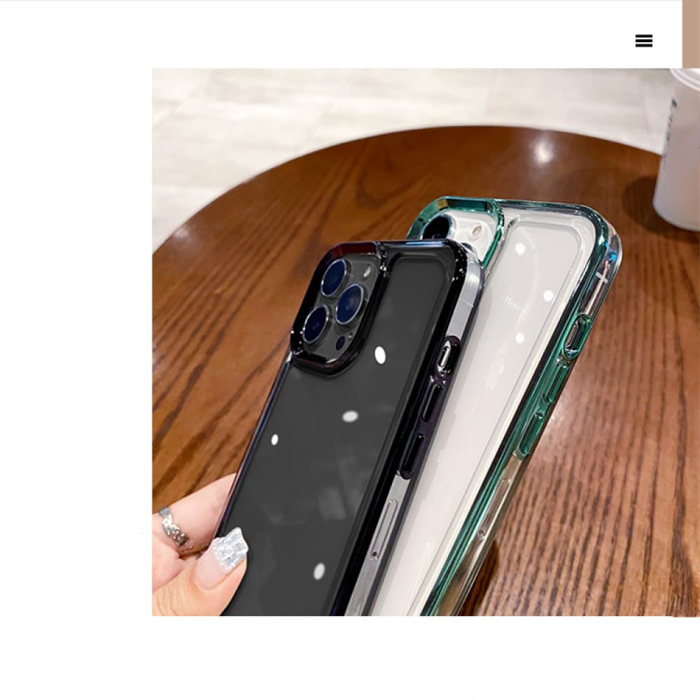 Amazon.co.jp: メッキ耐衝撃クリアハードケース iPhone 13 12 Pro Max
