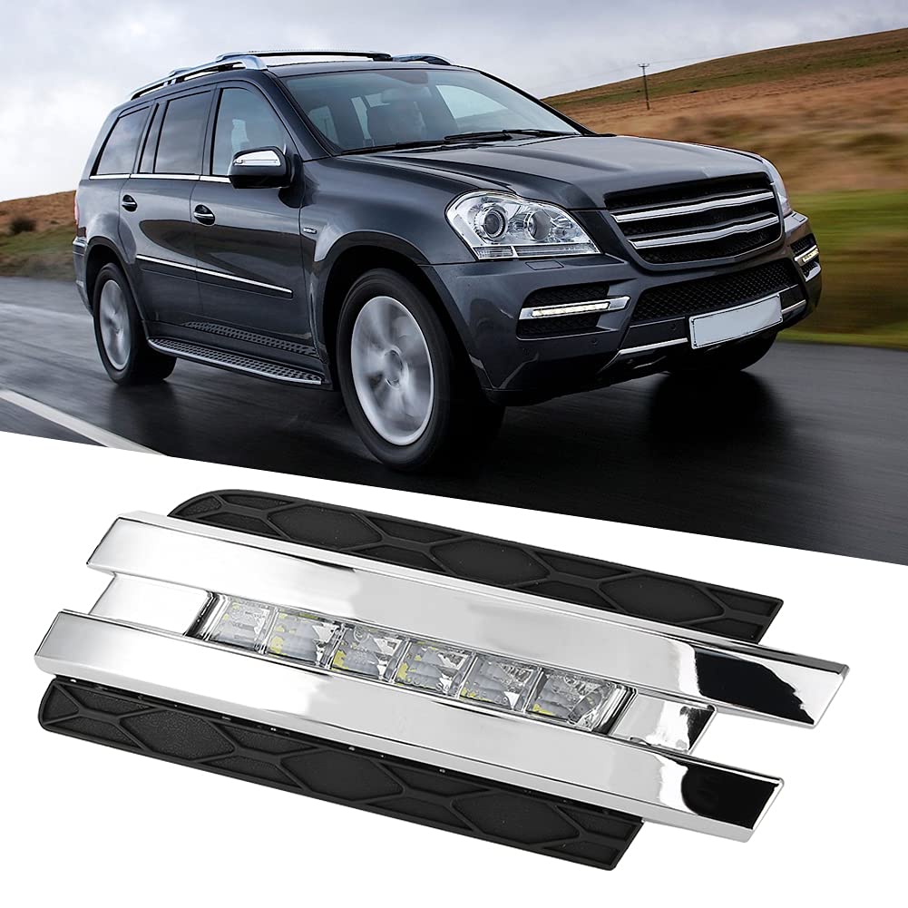 LED Daytime Running Lights 5000K 8000K de alto rendimiento Energía eficiente a prueba de golpes a prueba de agua a prueba de agua para Mercedes GL450 X164 2006 2009 Modelos