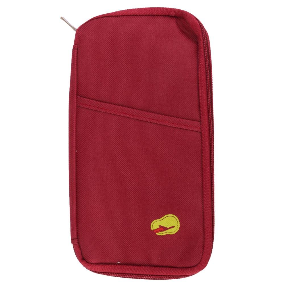 Convenient Multifunctional Travel Document Passport Cellphone Cash Storage Holder Wallet Organizer Bag Burgundy|Portable Weighing Scale for Cylinder, Travel, Bag for Women, Luggage Bag|-image-18