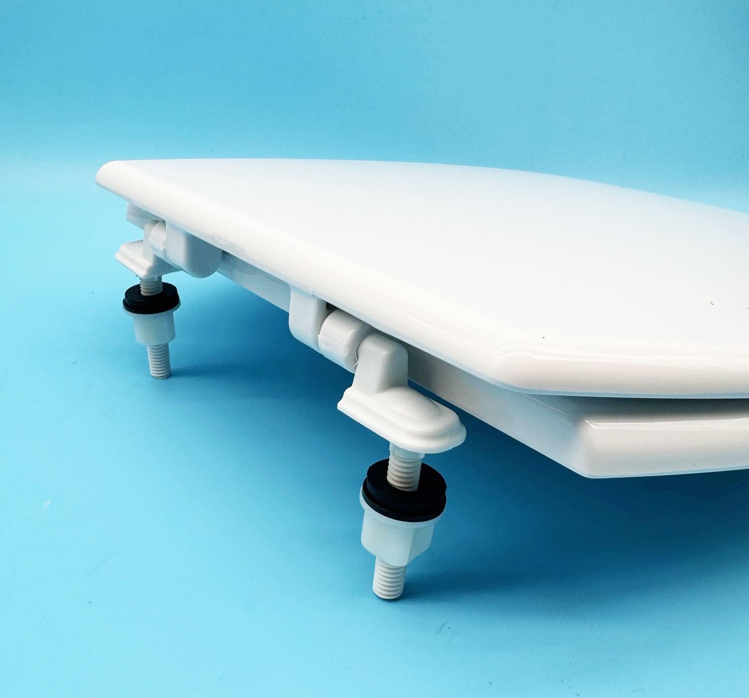 Tapa y Asiento para Inodoro Victoria Roca | Tapa + Bisagras de inodoro Victoria Roca | Diferentes modelos segun Calidad (Tapa de Plastico + Bisagras de Plastico)
