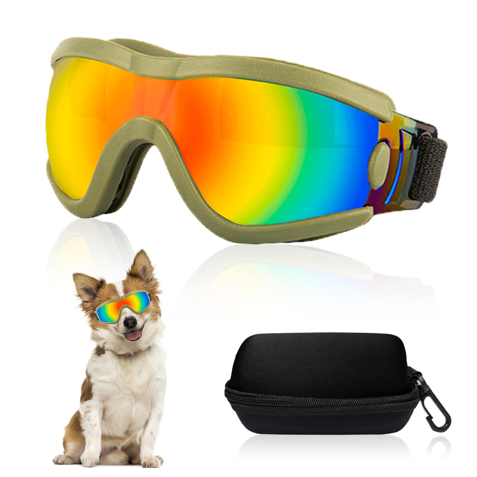 Lunettes de soleil pour chien de petite race pour randonnée en montagne et neige