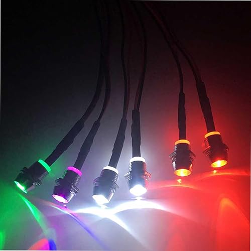 Miniatura 8 de Share Goo Kit de faros delanteros de luz LED de 6 LED, accesorios compatibles con RC, automóvil, camión, tanque, rastreador, Traxxas, HSP, Tamiya,