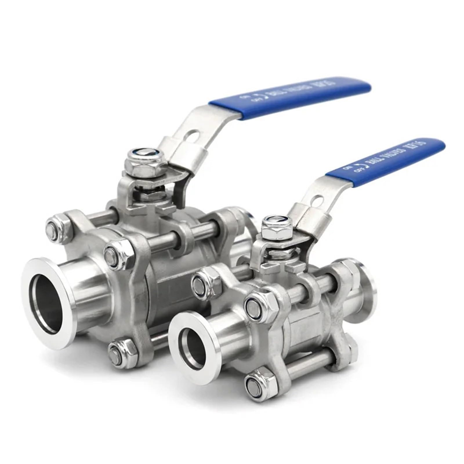 Válvula de bola de alto vacío Manual, modelo de tres piezas, brida KF16 KF25 KF40 KF50, acero inoxidable SS304, 1 Uds.(KF16)