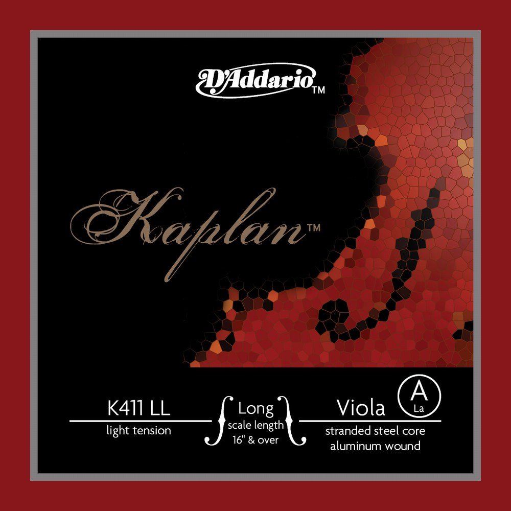 D'Addario Kaplan Forza Viola 10Blk A Lg Lgt (K411LL-B10)