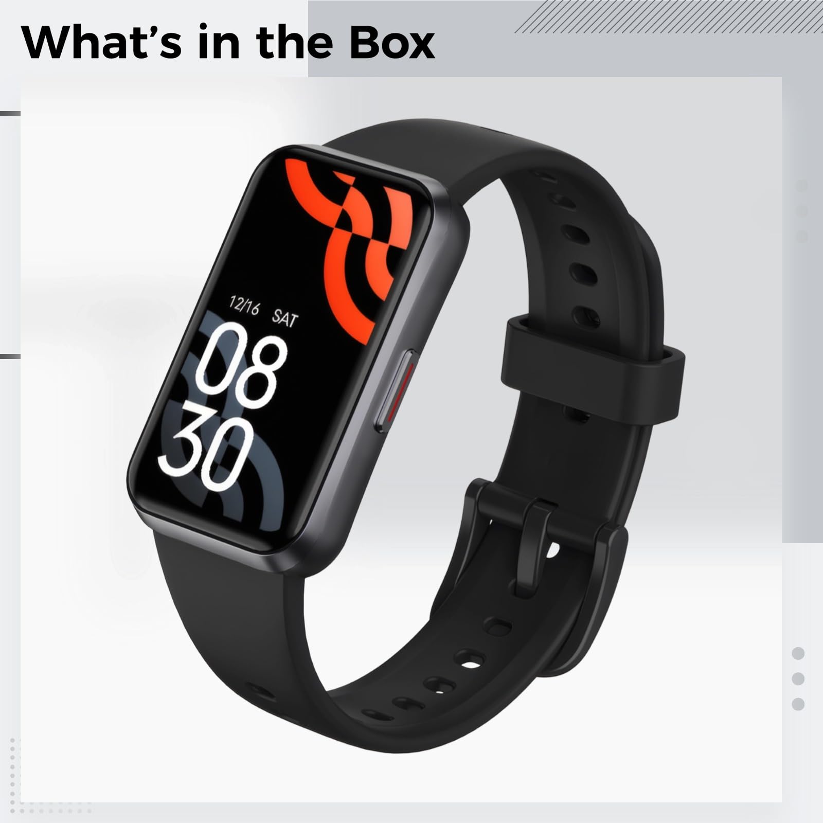 Reloj inteligente con pantalla grande de 3,73 cm, reloj de salud para oxígeno en sangre, frecuencia cardíaca y monitoreo del sueño, impermeable IP68, batería de hasta 7 días, recordatorio de mensajes