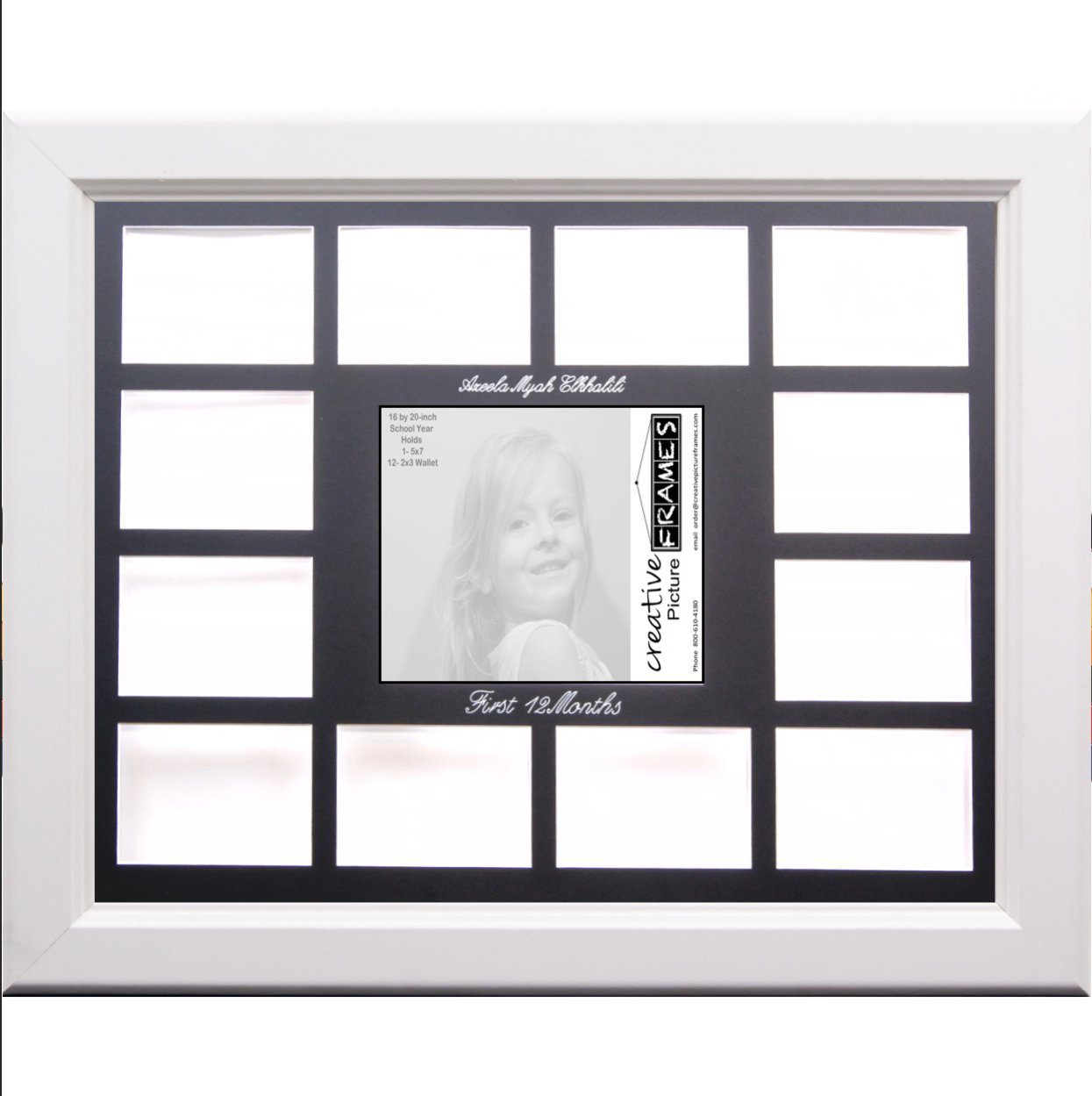 School Years Frame With Name Graduation Collage K12 Black, 58 OFF