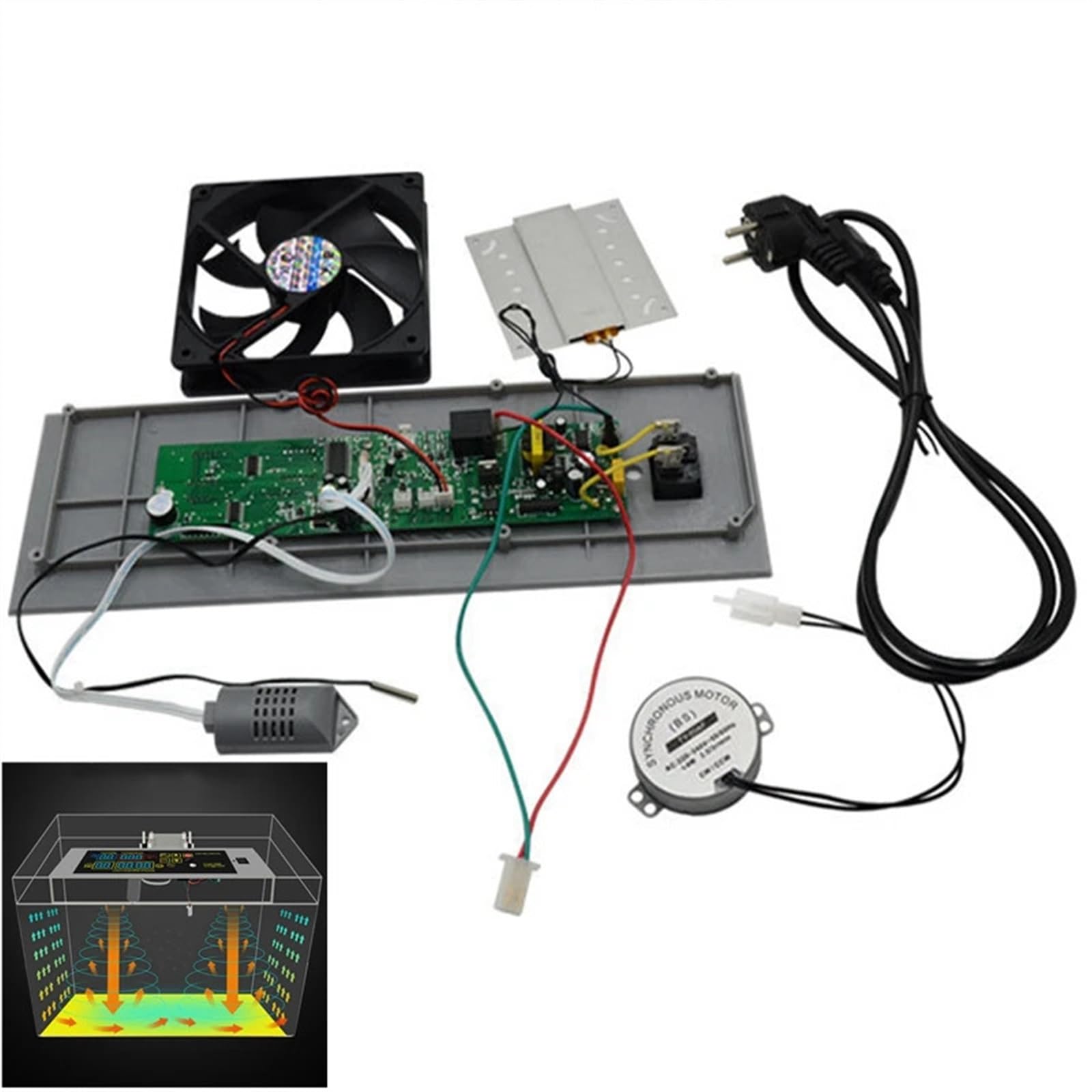 Controlador Digital de temperatura y humedad XM-18, termostato, higrostato, medidor, 110V, 220V, sonda Sensor automático for huevo
