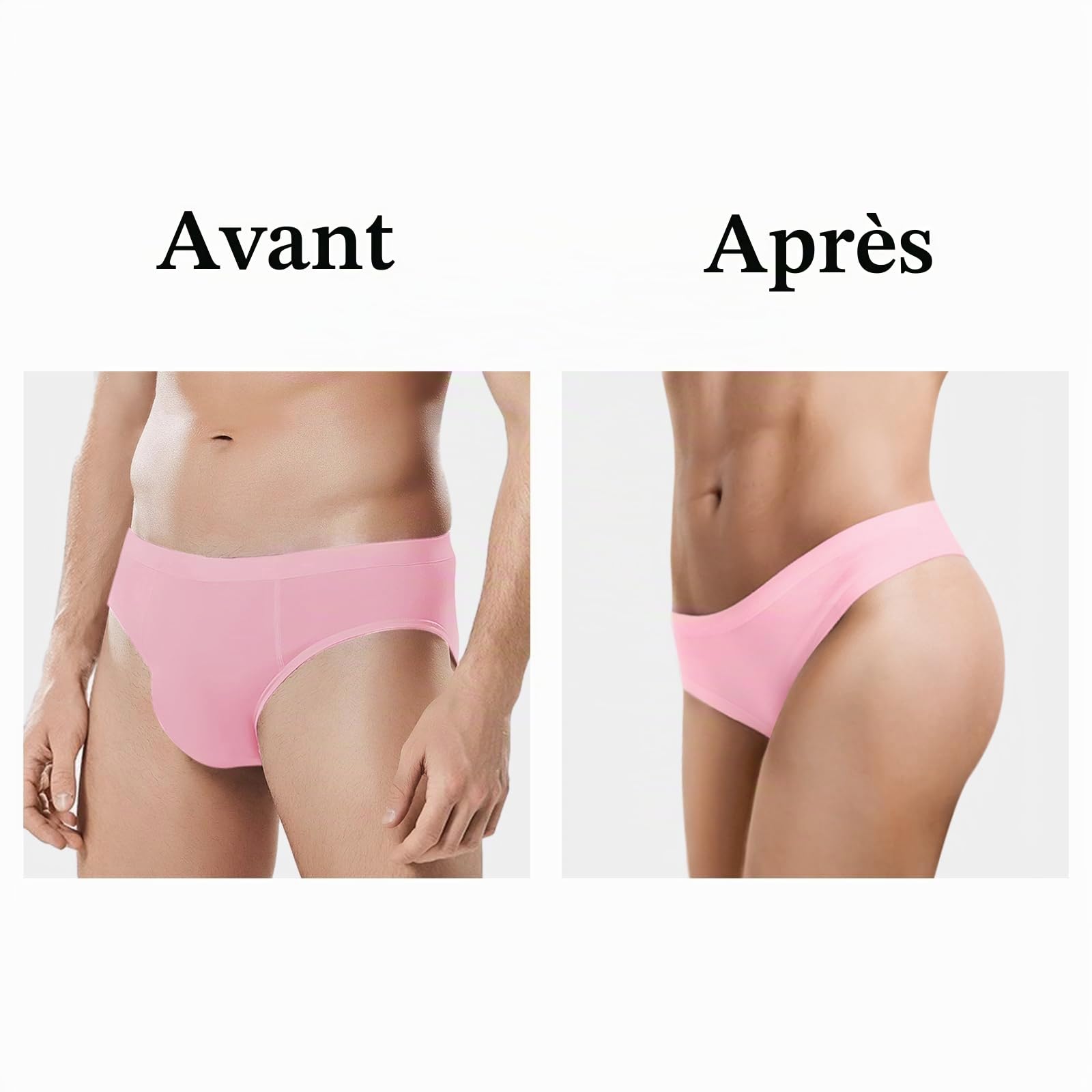 LittleForBig Petit String Secret Tuck Gaff Culotte Lisse et Soyeuse Cachée Gaff Culotte Gainante pour Crossdresser et Personnes Transgenres