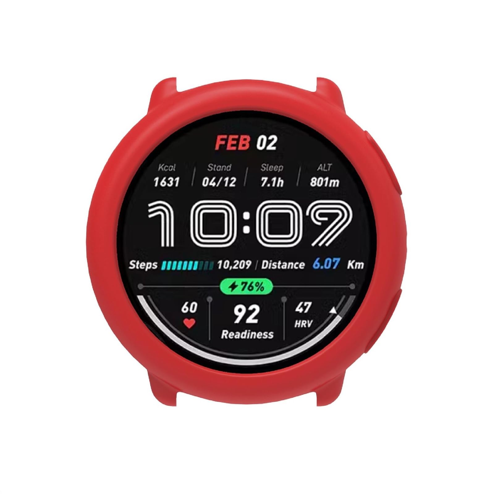 GIOPUEY Lot De 2 Coques Pour Amazfit Active, TPU Morbide, Résistant Agli Urti, Amazfit Active Case - Transparent+Transparent