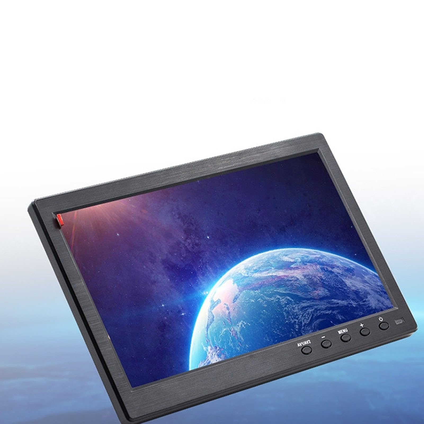 Monitor Portatile Display IPS da 10,1 Pollici 1024x600 Hd (Spina | Struttura LCD ABS, Telecomando, Altoparlante Integrato da 2 W, compatibilità POS CCTV, Ingresso Video USB, Ingresso PC