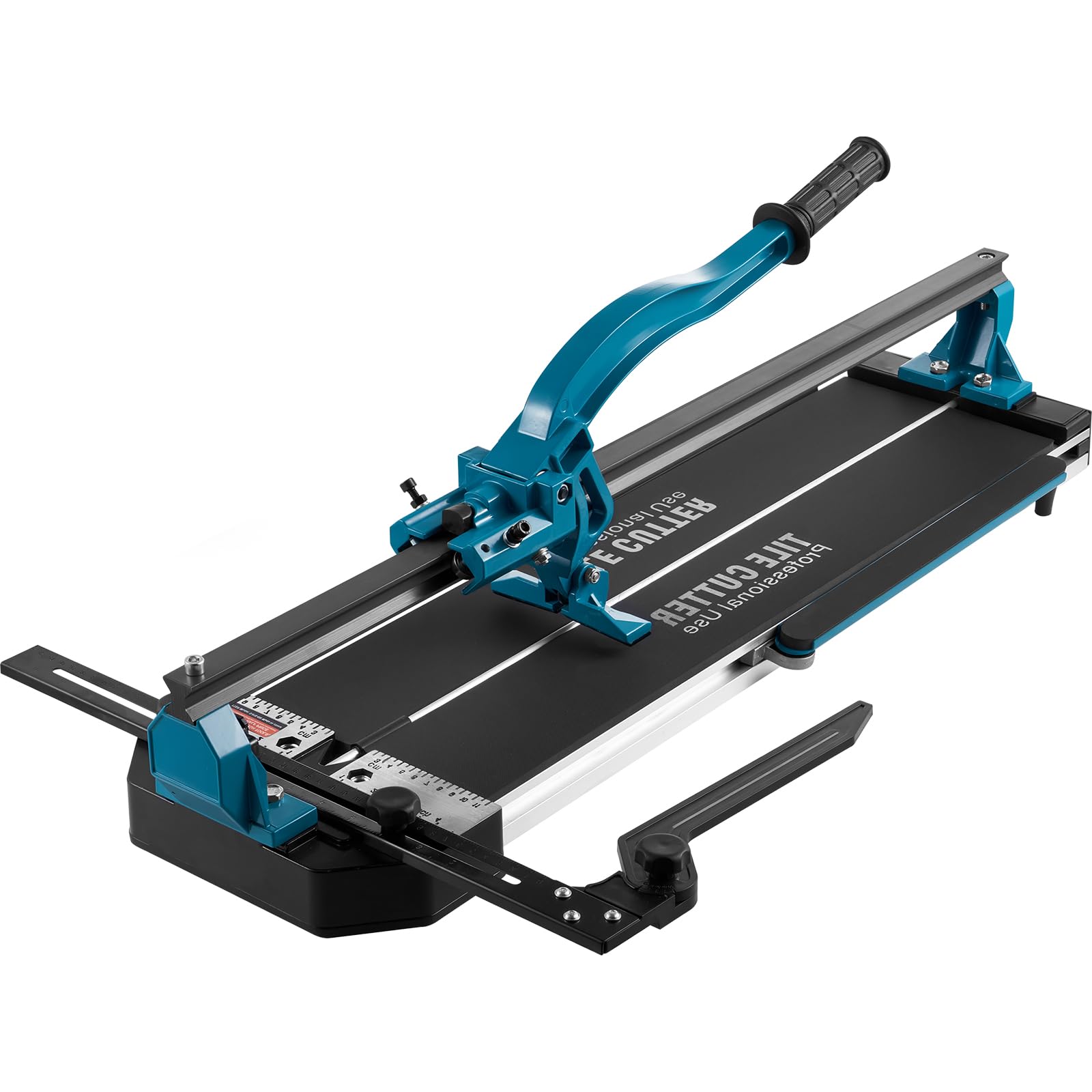 vevor manual tile cutter, 24 inch, porcelain ceramic tile cutter with tungsten carbide cutting wheel, infrared positioning, anti-skid feet, durable rails for professional installers or beginners
