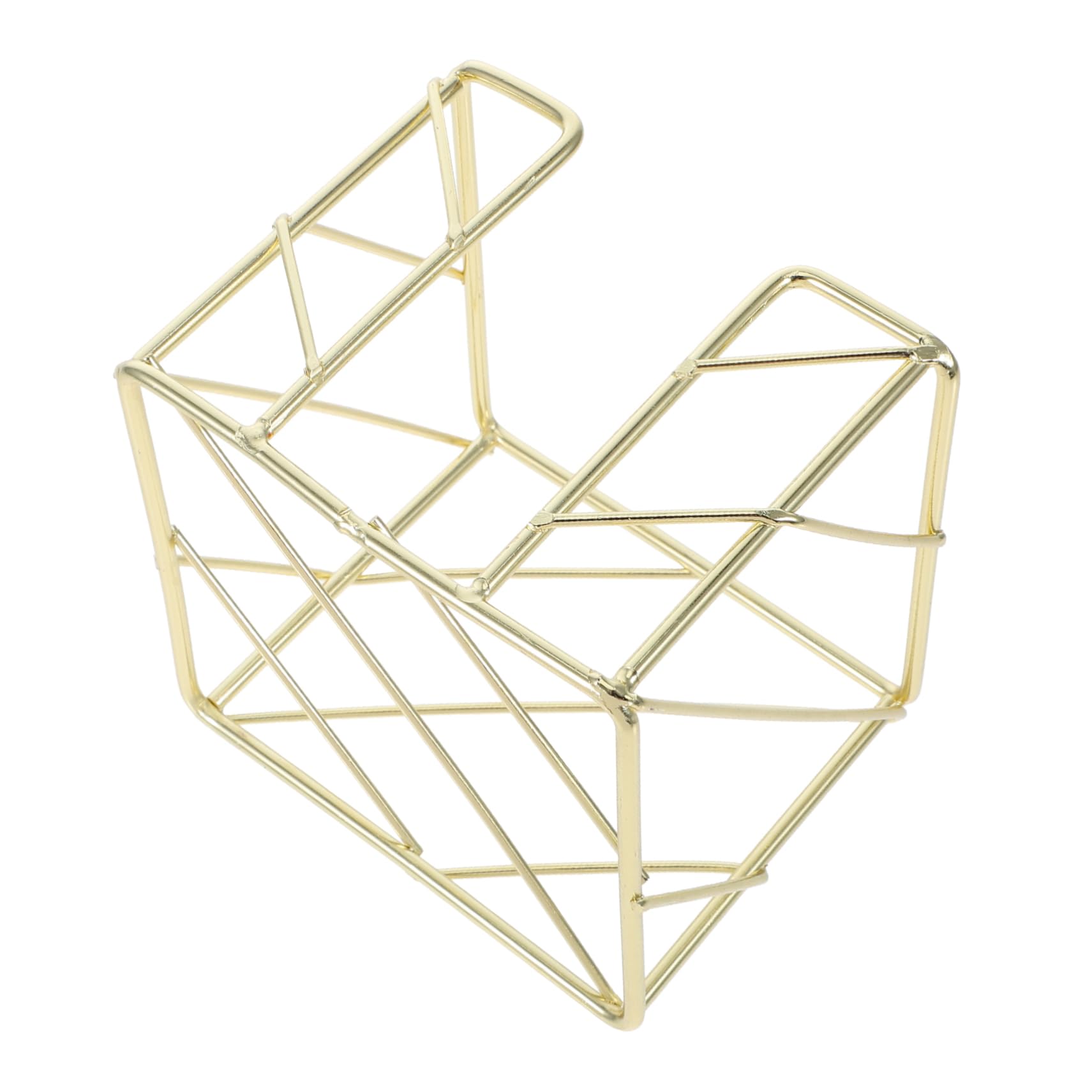 OSALADI Stylish Gold Desk Organizer Elegant Hollow Design Note Holder and Memo Pad Dispenser for Efficient Office Space Management and Decorative Home Accessories