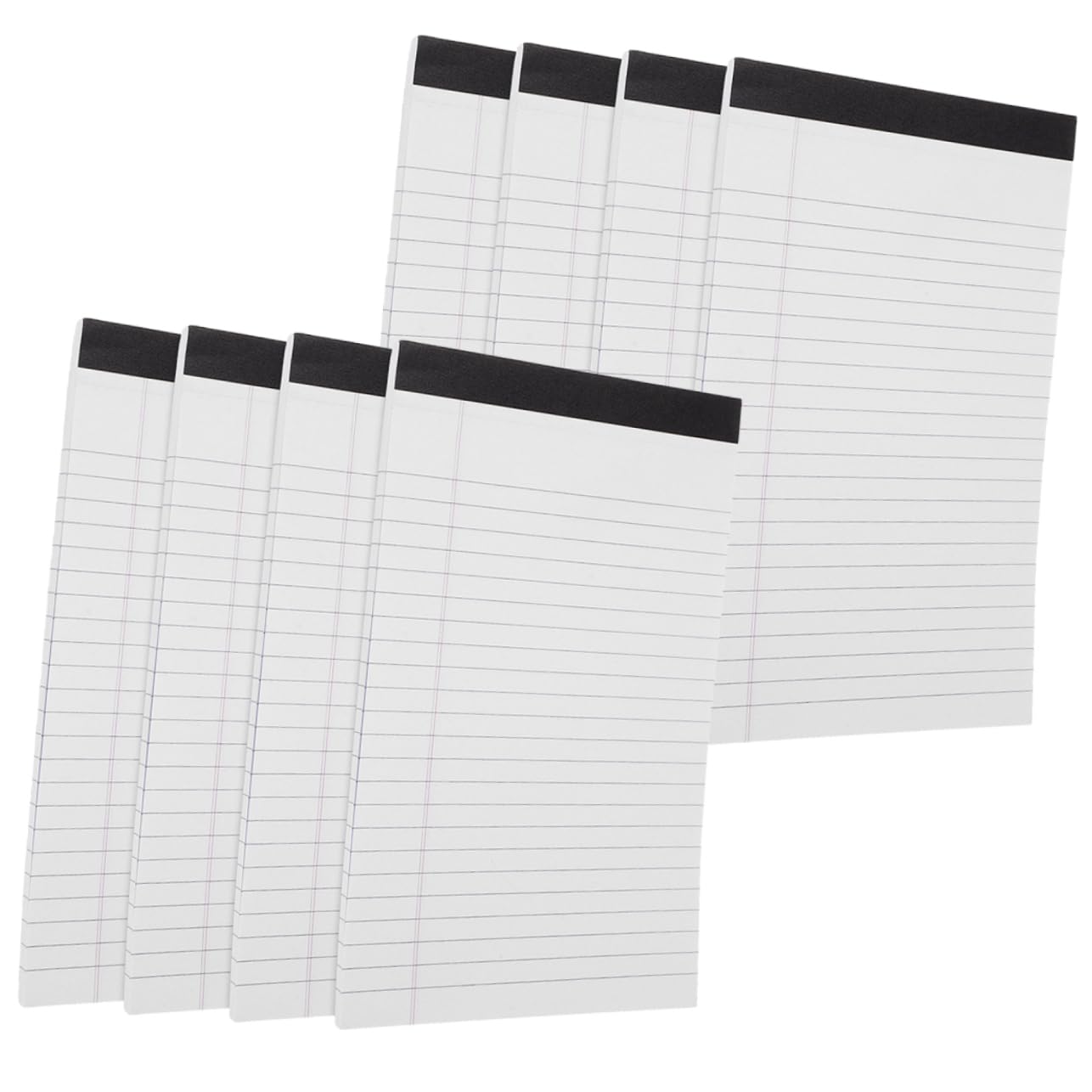 SHINEOFI Notizblock Liniert im A5-format 8 Stück Abreißbar Papier Schlichtes Taschennotizpad für Büro und Alltag