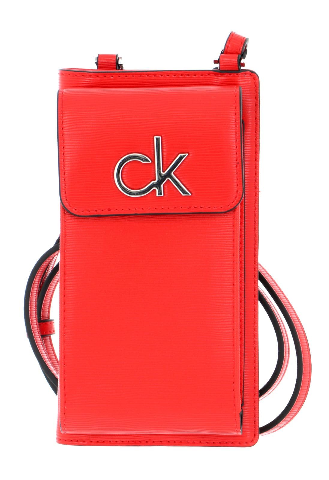 Calvin Klein borsa a tracolla portafoglio Phone Pouch XBody Vibrant Coral rosso