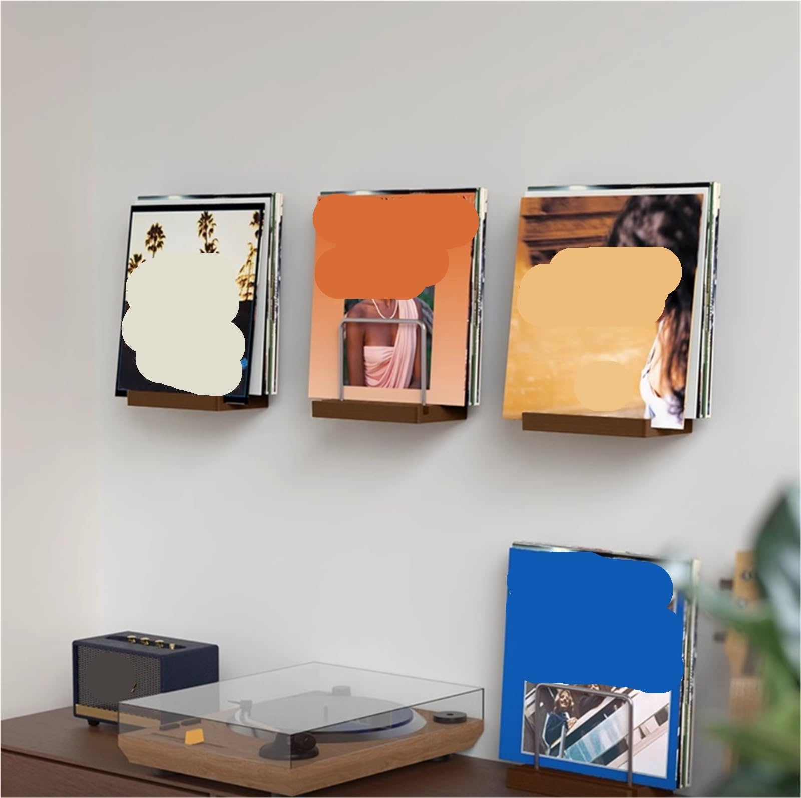 Porta Dischi Vinile Porta Dischi In Vinile, Espositore In Legno, CD, Organizzatore For Arredamento Casa Soggiorno Studio