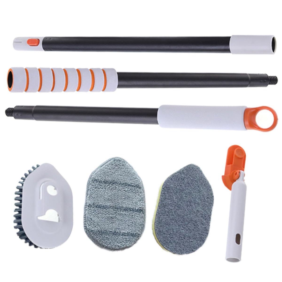 Brosse de nettoyage manche extensible en plastique pour cuisine et chambre