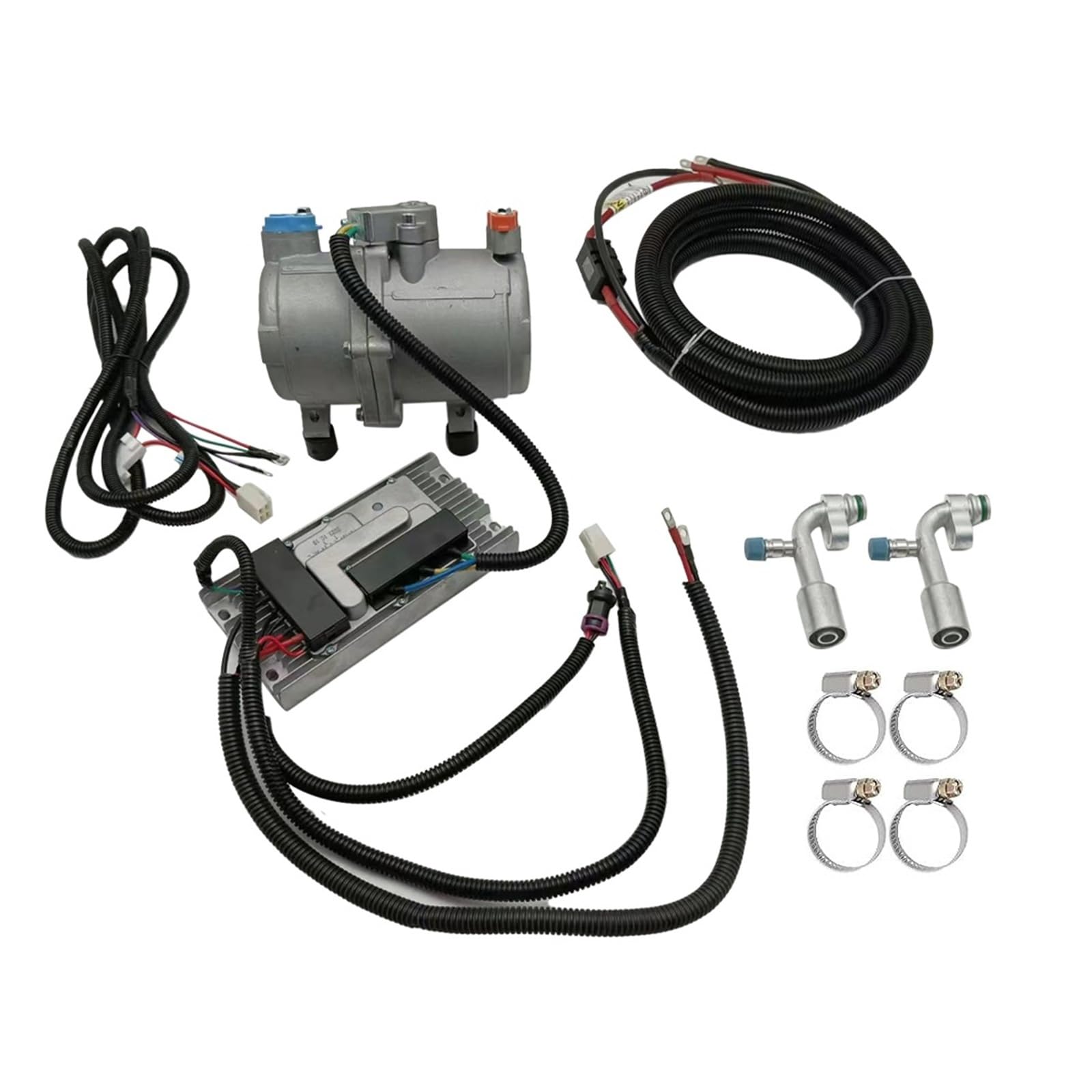 Auto Elektrische Klimaanlage A/C Klimaanlage Kompressor & Bedienfeld 12V | Für LKW Bus Automobilindustrie Boot Traktor(1 Set 24V)