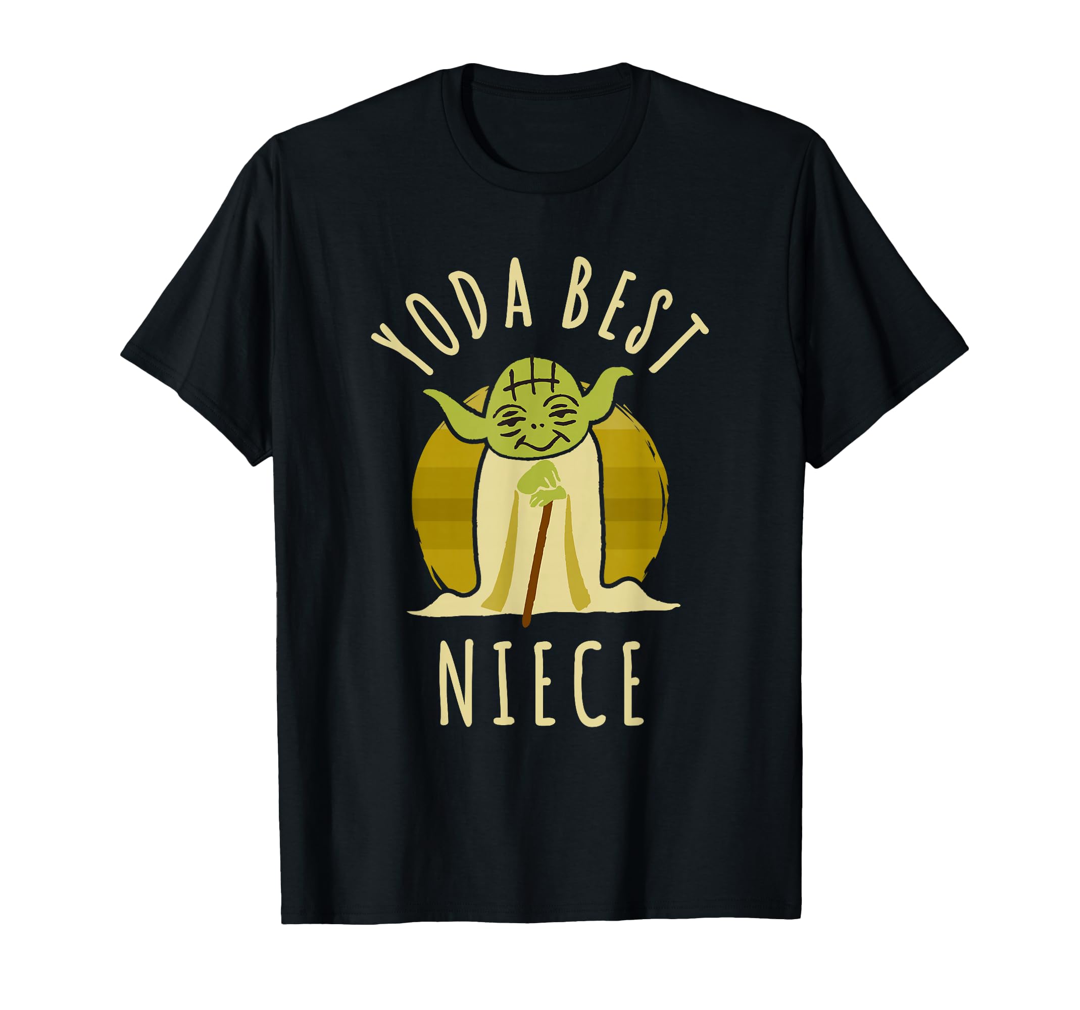 Star Wars Classic Yoda Best Niece Jedi Vintage Chibi Yoda T-Shirt