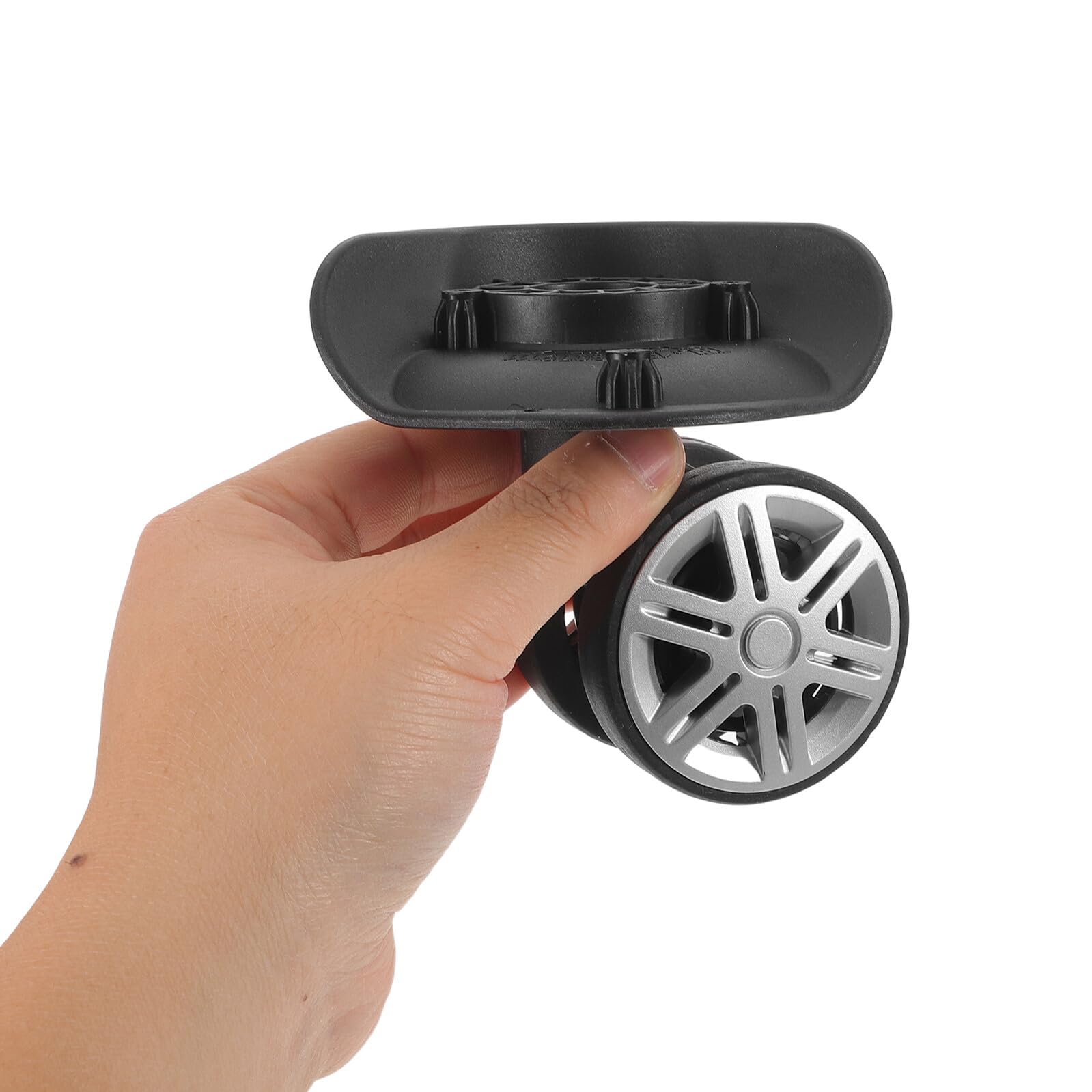 Ciieeo Juego de 4 Pares de Ruedas Silenciosas para Maleta, Repuesto Plástico Tornillos, Ruedas Giratorias 360° para Equipaje Trolley, Duraderas y Resistentes para Viajes