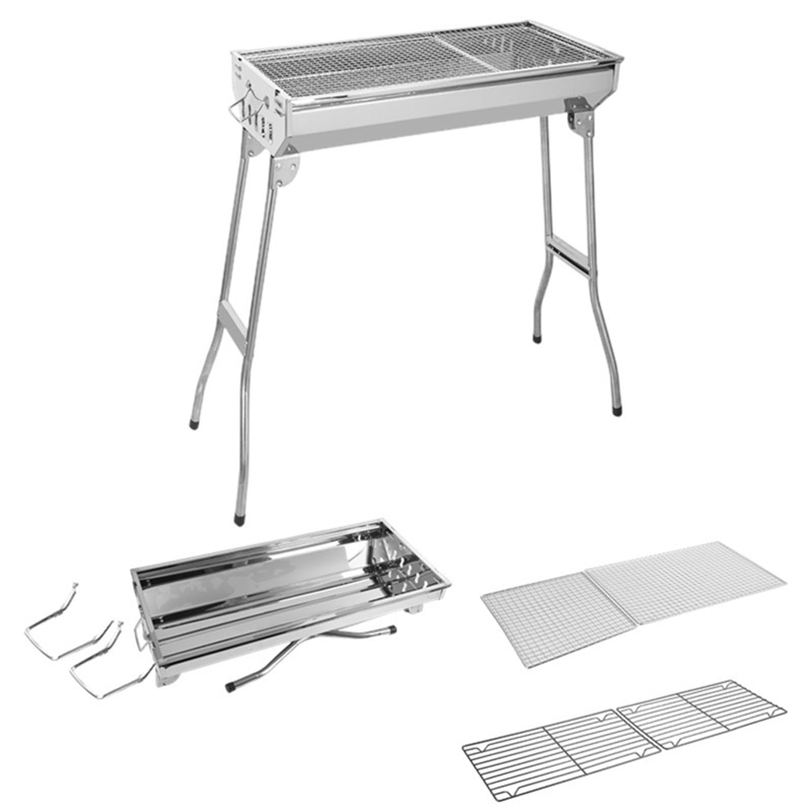 Parrilla portátil plegable para barbacoa, horno de ventilación resistente para cocinar al aire libre, perfecto para jardín, senderismo, fiestas de granja y portón trasero.