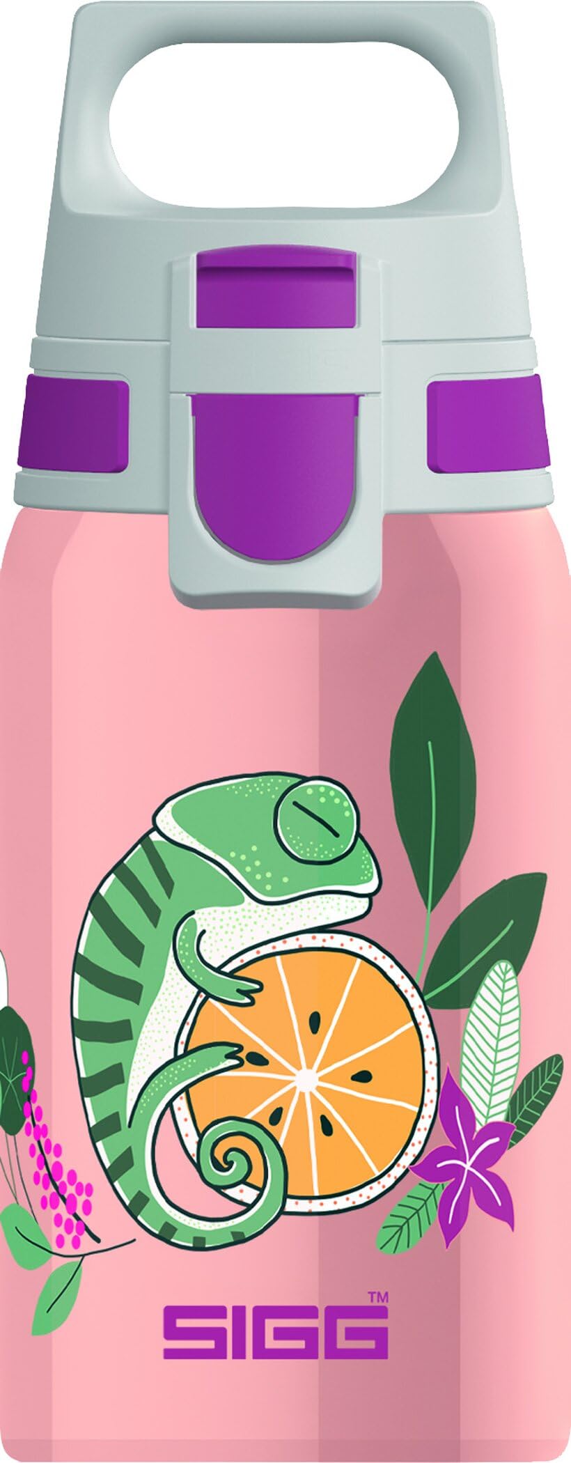 Sigg Shield One Kids Drinks Bottle (0.5 L), Stainless Steel Kids Water Bottle with Leak-Proof Lid, One Hand Children's Drink Bottle