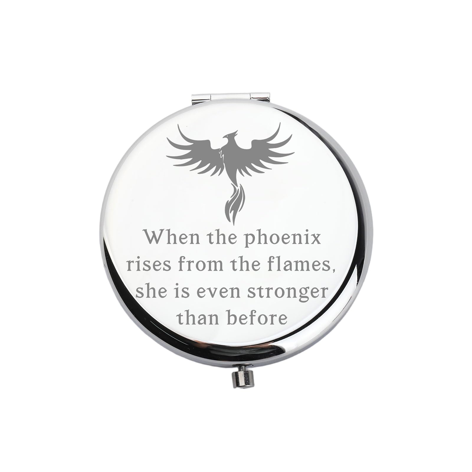 WUSUANED Inspirational Quote Gift Phoenix Rising Makeup Mirror When The Phoenix Rises from The Flames Phoenix Lover Gifts (Phoenix Rising Mirror S)-image-14