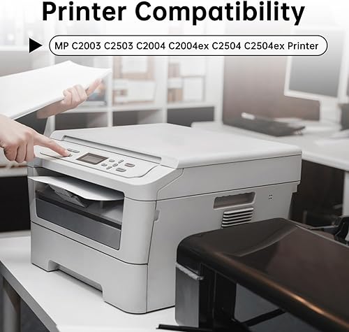 Miniatura 2 de MP C2003 - Cartucho de tóner de rendimiento estándar, negro, cian, magenta, amarillo, 4 unidades, 841918 841921 841920 841919 compatible con Ricoh