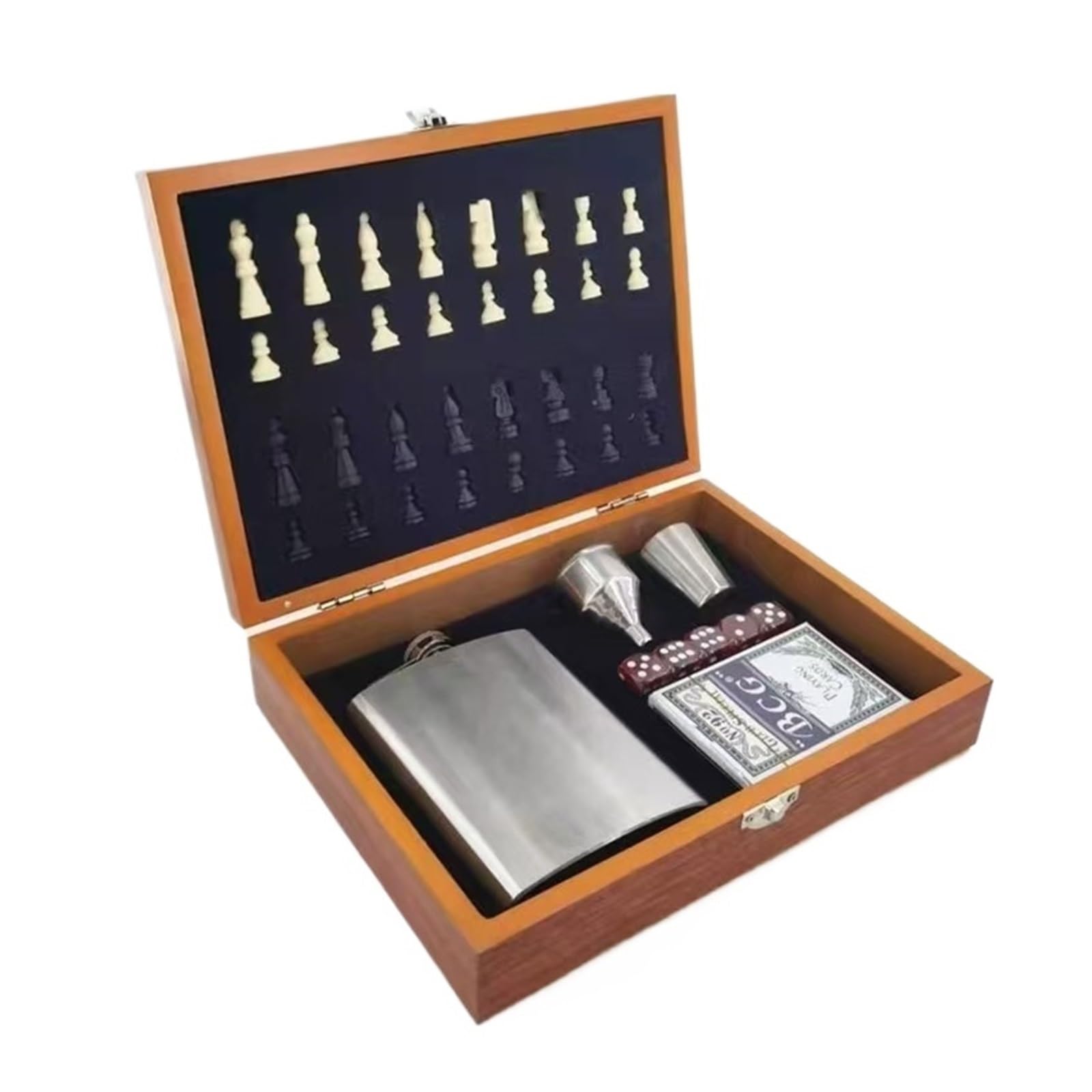 Juego de Naipes de Dados de Vino de ajedrez de Viaje for niños Ajedrez