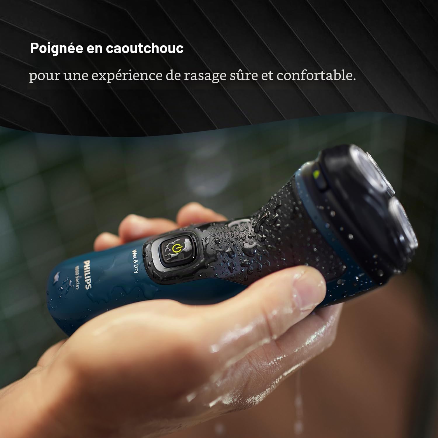 Philips Rasoir électrique pour homme, rasage sec et humide, têtes flottantes 3D, 27 lames auto-affûtées, sans fil, étanche S1151/03 (nouveau modèle)