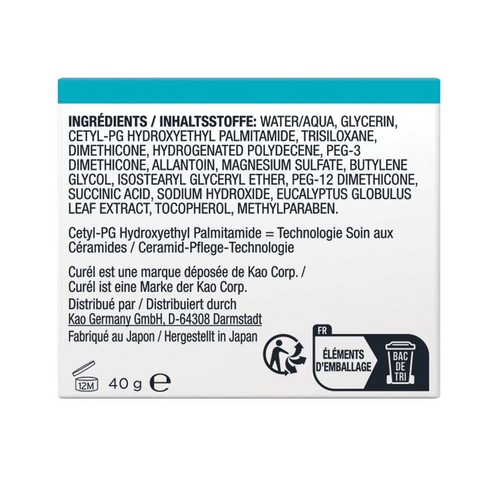 Curél - Set di benefici per la cura del viso, idratante, contenuto: essenza idratante, 150 ml + crema per la cura del viso, 40 g, con ceramidi, per pelli secche e sensibili