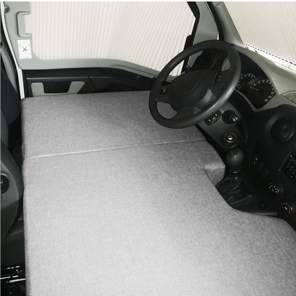 Colchón Plegable Cama Delantera Camper Compatible Opel Movano Renault Master NV400 2011 Gris