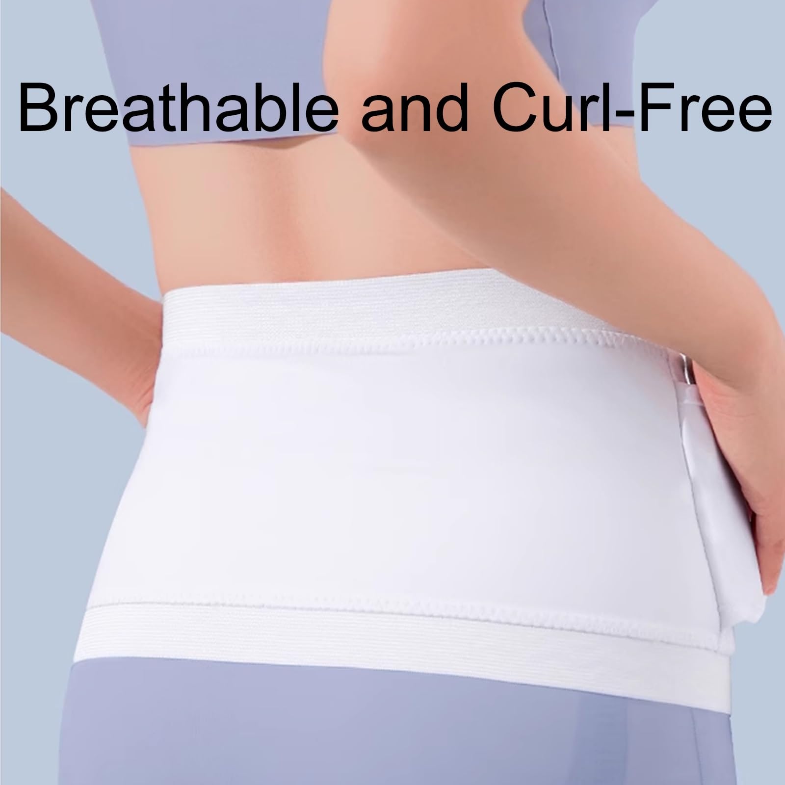 Stomagürtel für Männer und Frauen, Ostomiegürtel mit Stoma-Schutz (8 cm Loch), Stoma-Schutz für Kolostomie und Ileostomie(L)