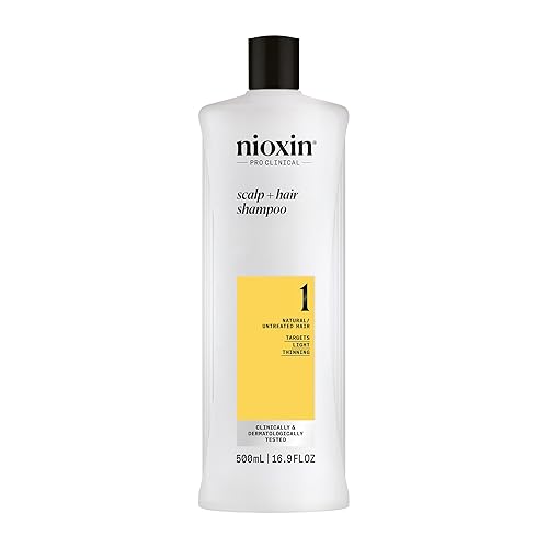 Nioxin System 1 Champú limpiador cabello natural con adelgazamiento ligero 169 onzas líquidas Nioxin System 1 Champú limpiador cabello natural con adelgazamiento ligero 169 onzas líquidas