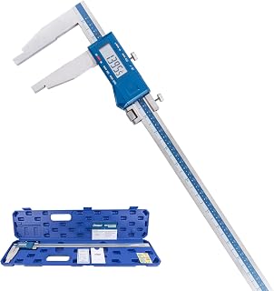 Dasqua 24" Heavy Duty Long Jaw Digital Caliper: IP54 Stainless Steel, Absolute Origin, ±0.002" Accuracy, 0.0005" Resolution