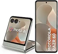 Smartphone Motorola Razr 60-256GB 24GB (12GB RAM+12GB Ram Boost) Tela dobrável 6,9' pOLED e externa 3,6' Moto AI camera IP48 - Branco