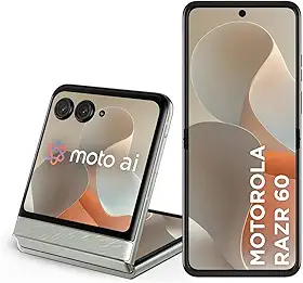 Smartphone Motorola Razr 60-256GB 24GB (12GB RAM+12GB Ram Boost) Tela dobrável 6,9' pOLED e externa 3,6' Moto AI camera IP48 - Branco