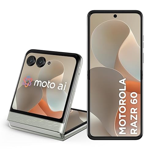 Smartphone Motorola Razr 60-256GB 24GB (12GB RAM+12GB Ram Boost) Tela dobrável 6,9" pOLED e externa 3,6” Moto AI camera IP48 - Branco
