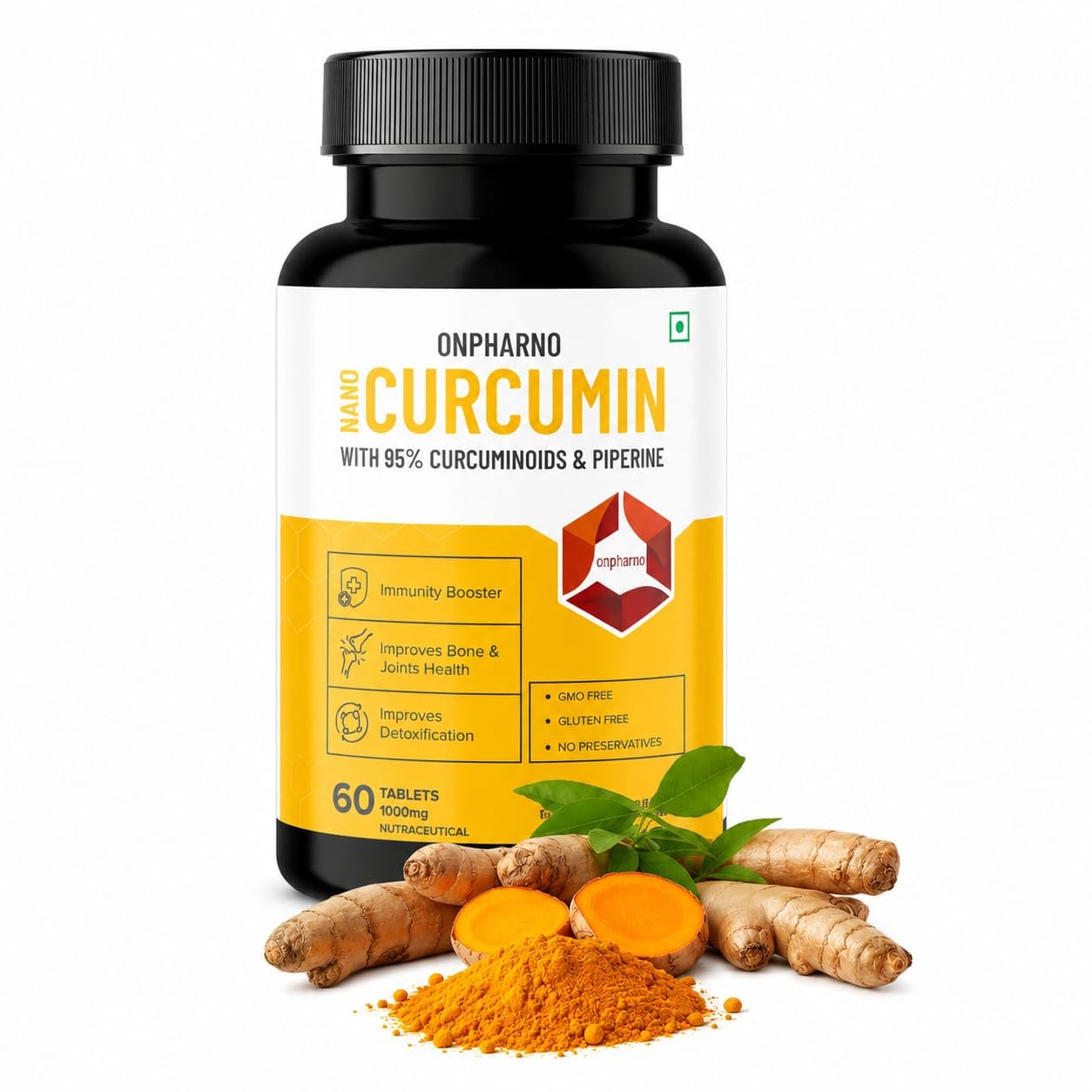 Curcumin Tablets with Piperine and 95% Curcuminoids | Anti inflammatory Supplement for Adults | With Curcuma Longa, Turmeric & Ginger Root extract | In valuable pack-picture-29