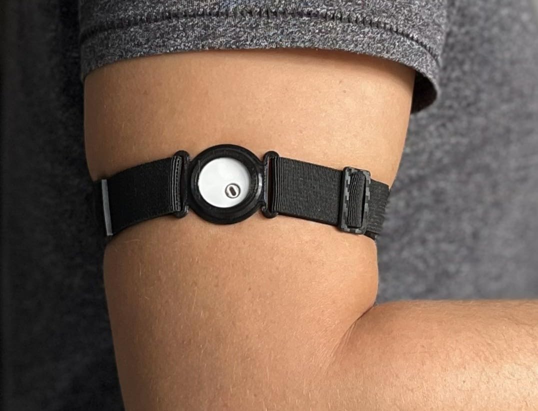 Fixierband für Libre 3, Flex Sensor-Schutz, DiaFlow-Slim Schwarz/Grün/Weiß (Schwarz, S (25-35cm Armumfang))