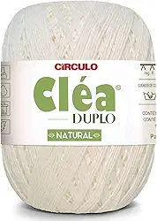 Fio Linha Clea Duplo 508m Círculo 150g Ideal Crochê E Tricô (20 - NATURAL)