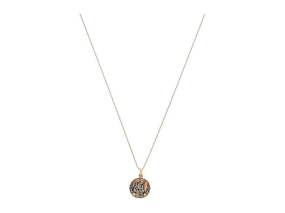 

Alex and Ani Saint Anthony II 32 Expandable Necklace (Gold) Necklace