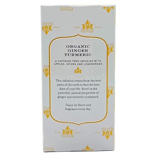 Miniatura 3 de Harney & Sons Bolsas de té orgánico jengibre cúrcuma, 20 unidades
