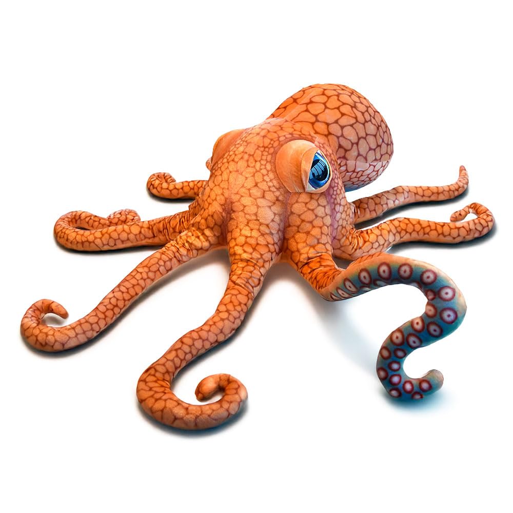 mikamax Peluche de Pulpo Gigante – 150 cm – Peluche Suave y Realista – Animales Marinos Pesados para niños – Idea de Regalo Divertida