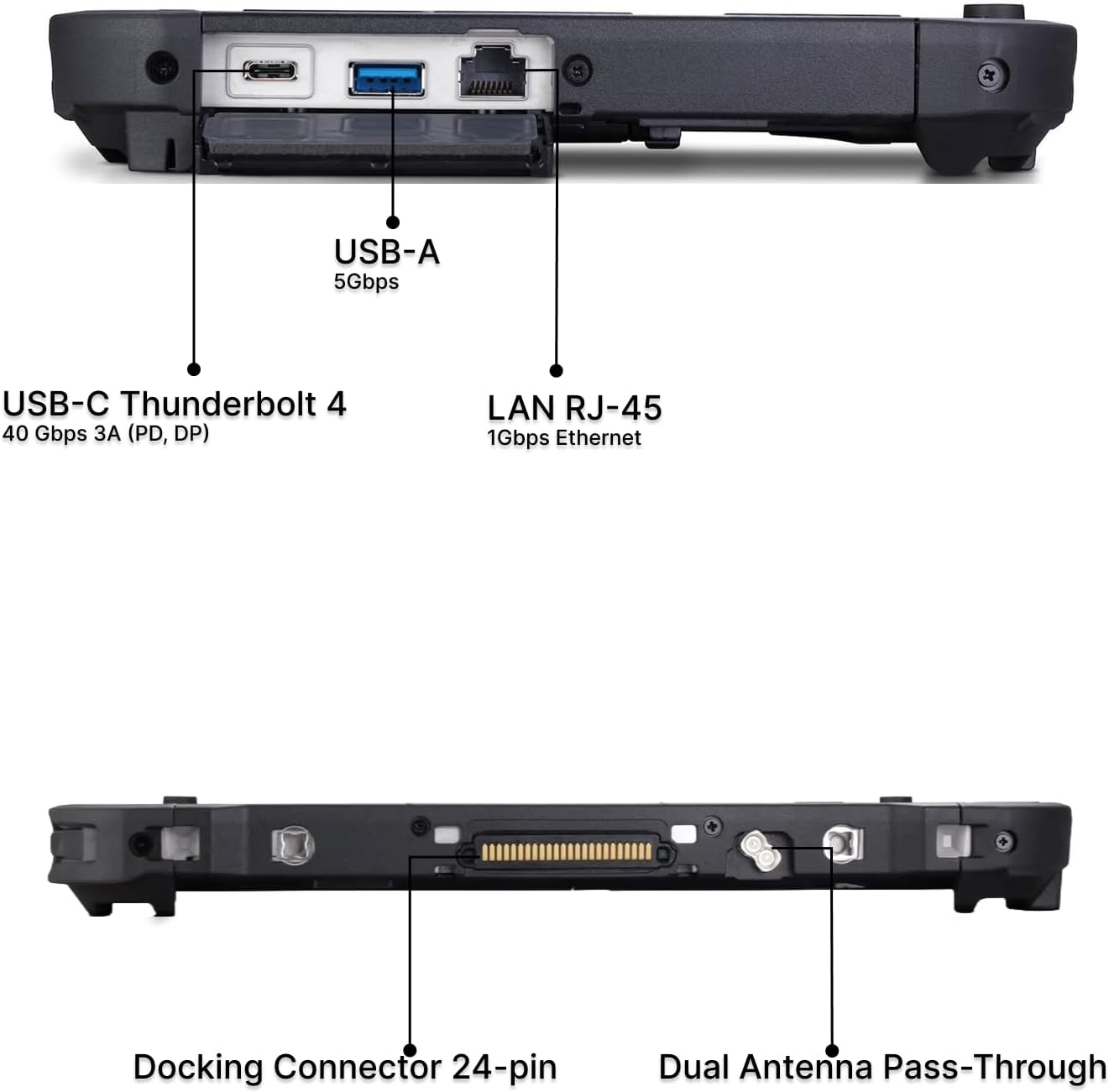 Panasonic Toughbook G2 MK3 Intel Core Ultra 5 vPro (12-core) up to 4.4GHz, 10.1 Glove Multi Touch + Digitizer, 16GB, 1TB SSD, Wi-Fi 6E, 4G LTE, Webcam, Windows 11 Pro