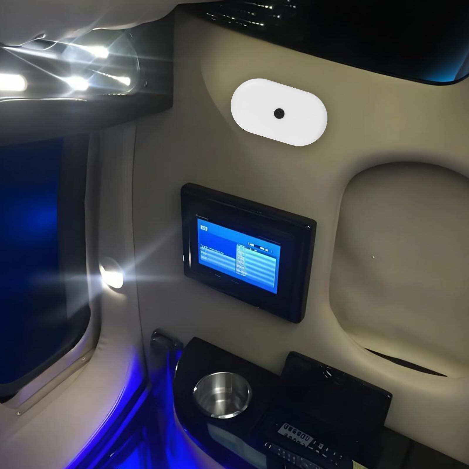 Lámpara LED para Coche de Lectura Interior, Blanco, Plástico