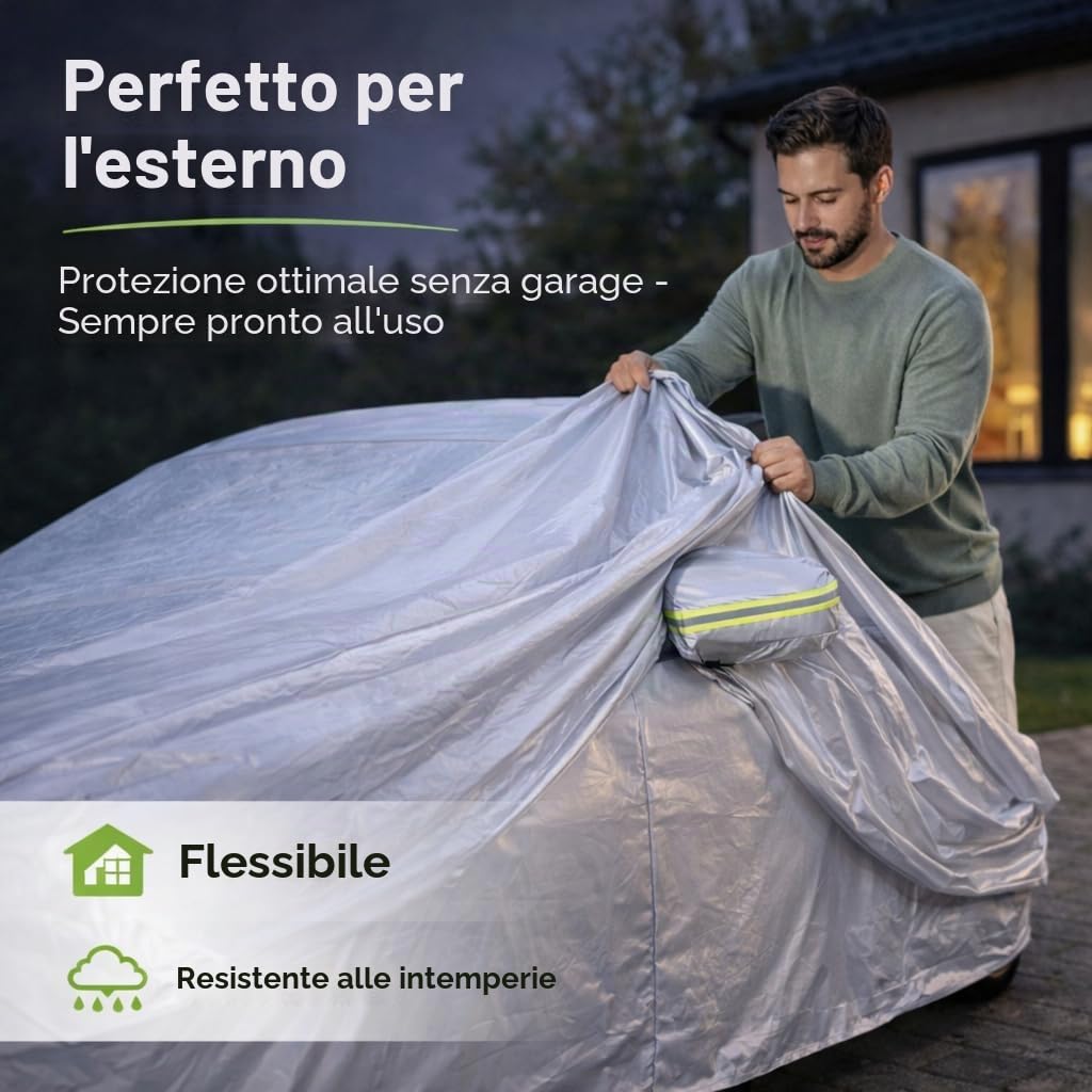 SUV Telo auto Copertura protettiva auto Garage completo Garage auto Copertura - Car Cover - Telo di copertura impermeabile - Copertura auto - Esterno e Interno - (1x SUV (490x190x180cm))