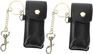 Beaupretty Conjunto De 2 Peças De Batom Chaveiro Bolsa De Batom Transparente Chaveiro Carteira Bálsamo Labial Bolsa De Batom Porta-Chaves Chaveiro Porta-Batom Para Bolsa Bolsas
